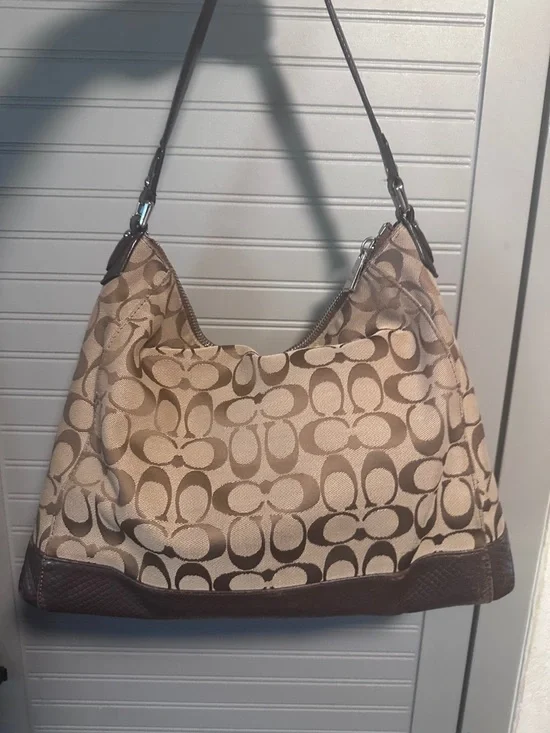 Coach Charlie Signature Python Hobo *Style #F32081* - Picture 10 of 15